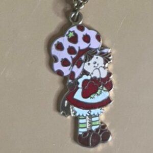 Vintage Strawberry Shortcake pendant necklace